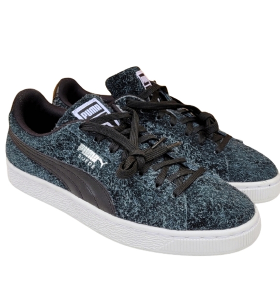 New puma Suede Elemental Hairy Wool Training Sneakers Sz 9 - Picture 1 of 16